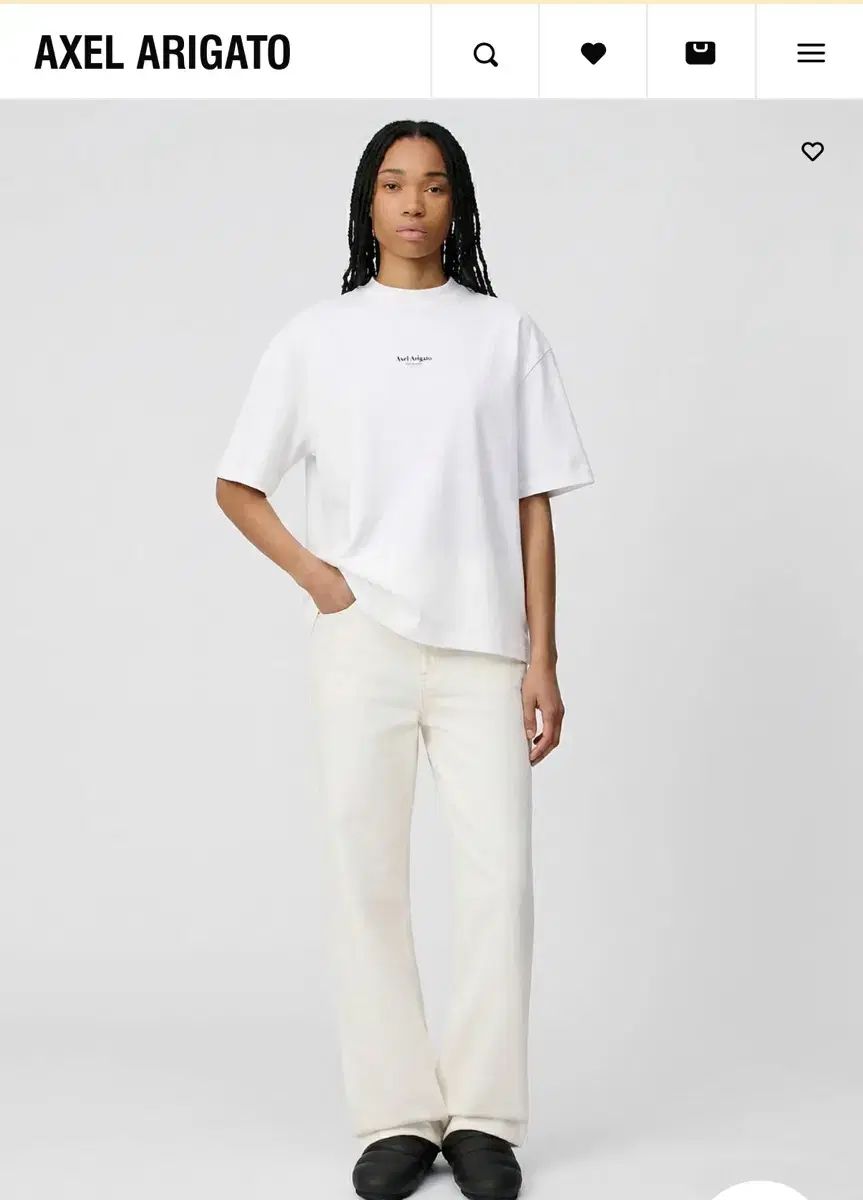 アクセル アリガト 半袖 Tシャツ 白