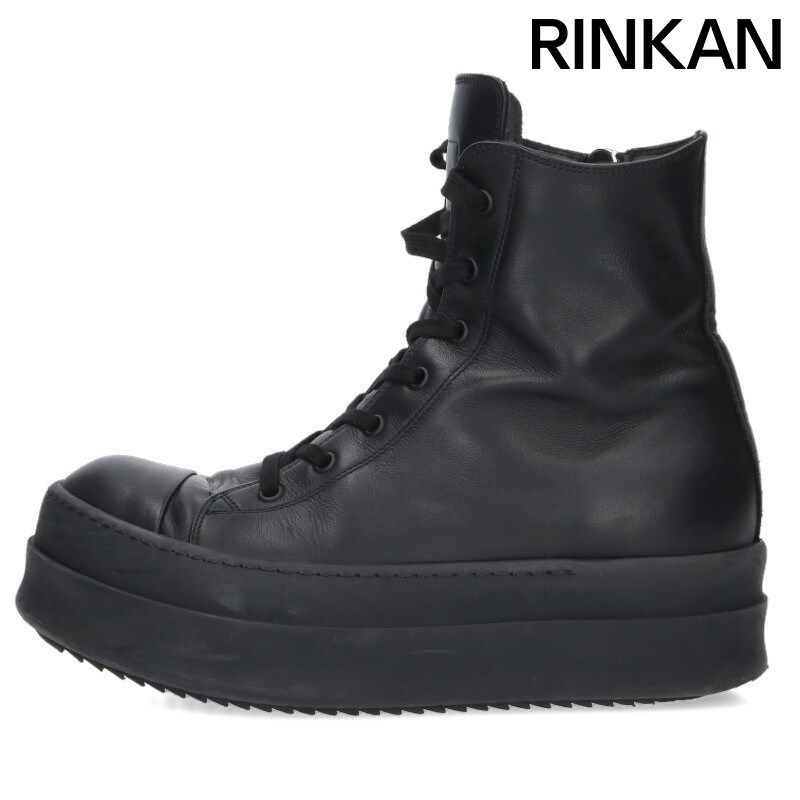 リックオウエンス MEGA BUMPER SNEAKERS メガバンパーレザーハイカットスニーカー メンズ 40.5