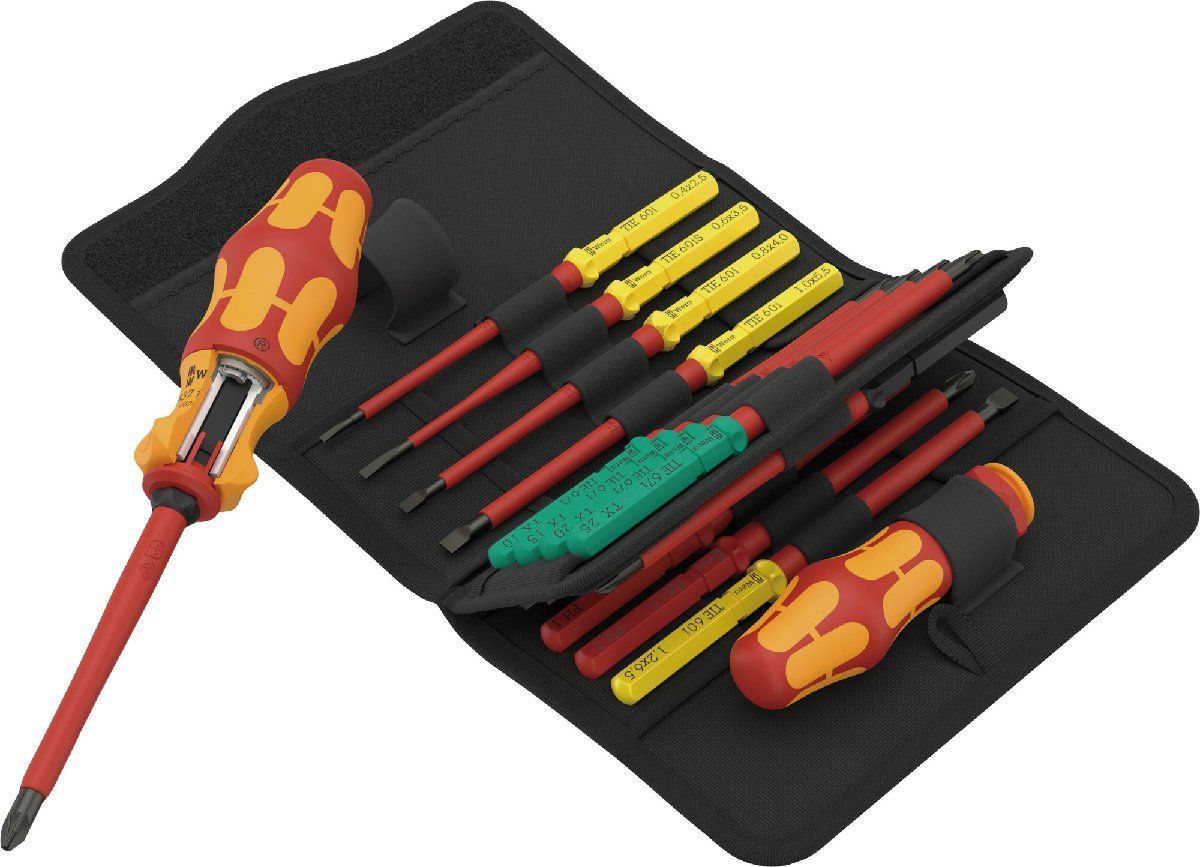 WERA ヴェラ 006618 絶縁 KFコンパクトセット(差替) 17点入 品番：006618 ドライバービット 電工 電設 電気 工事 設備