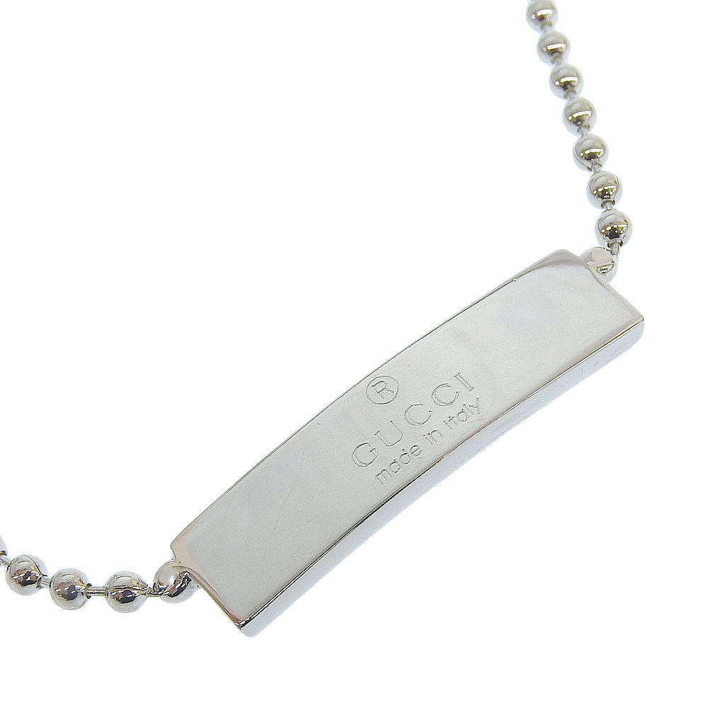 【GUCCI】グッチ ボールチェーン チョーカー シルバー925 ユニセックス 11.6g ネックレス