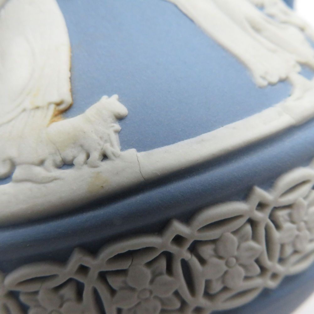 WEDGWOOD ウェッジウッド ジャスパー ジャグポット ペールブルー 英国