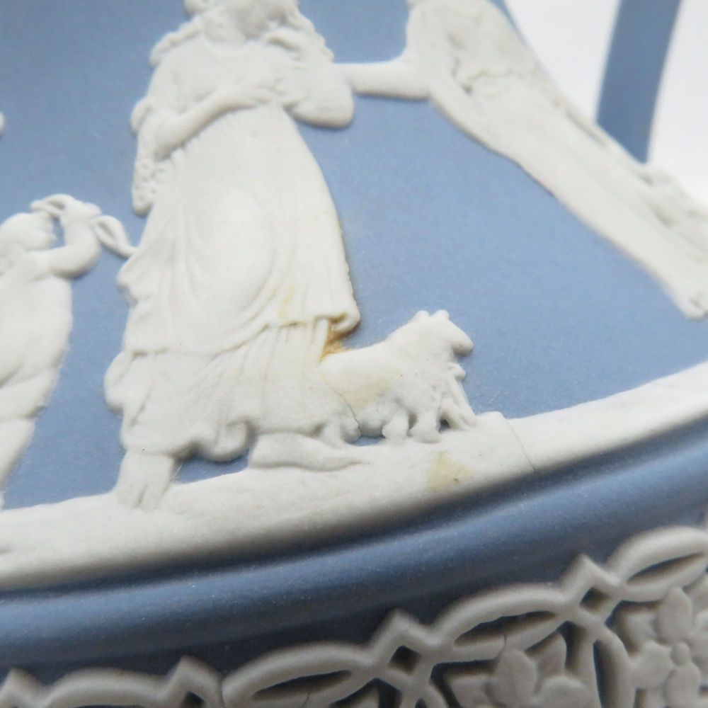 WEDGWOOD ウェッジウッド ジャスパー ジャグポット ペールブルー 英国
