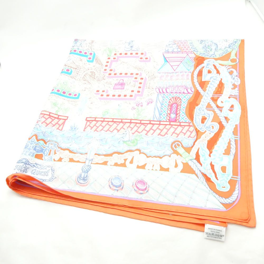 美品 HERMES エルメス Super Silk Quest スーパーシルククエスト