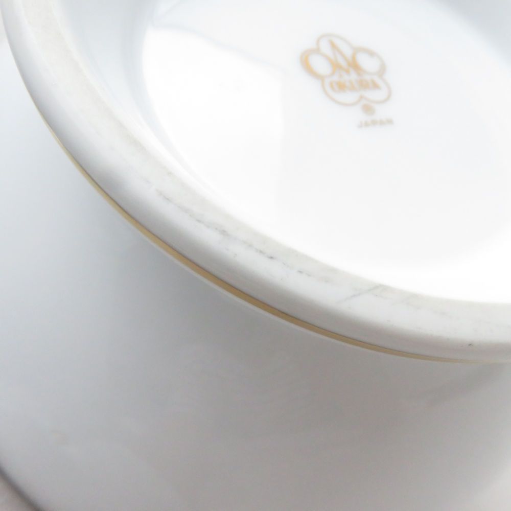 美品 OKURA 大倉陶園 片葉金蝕 ティーポット 茶器 金彩 SU14413U1