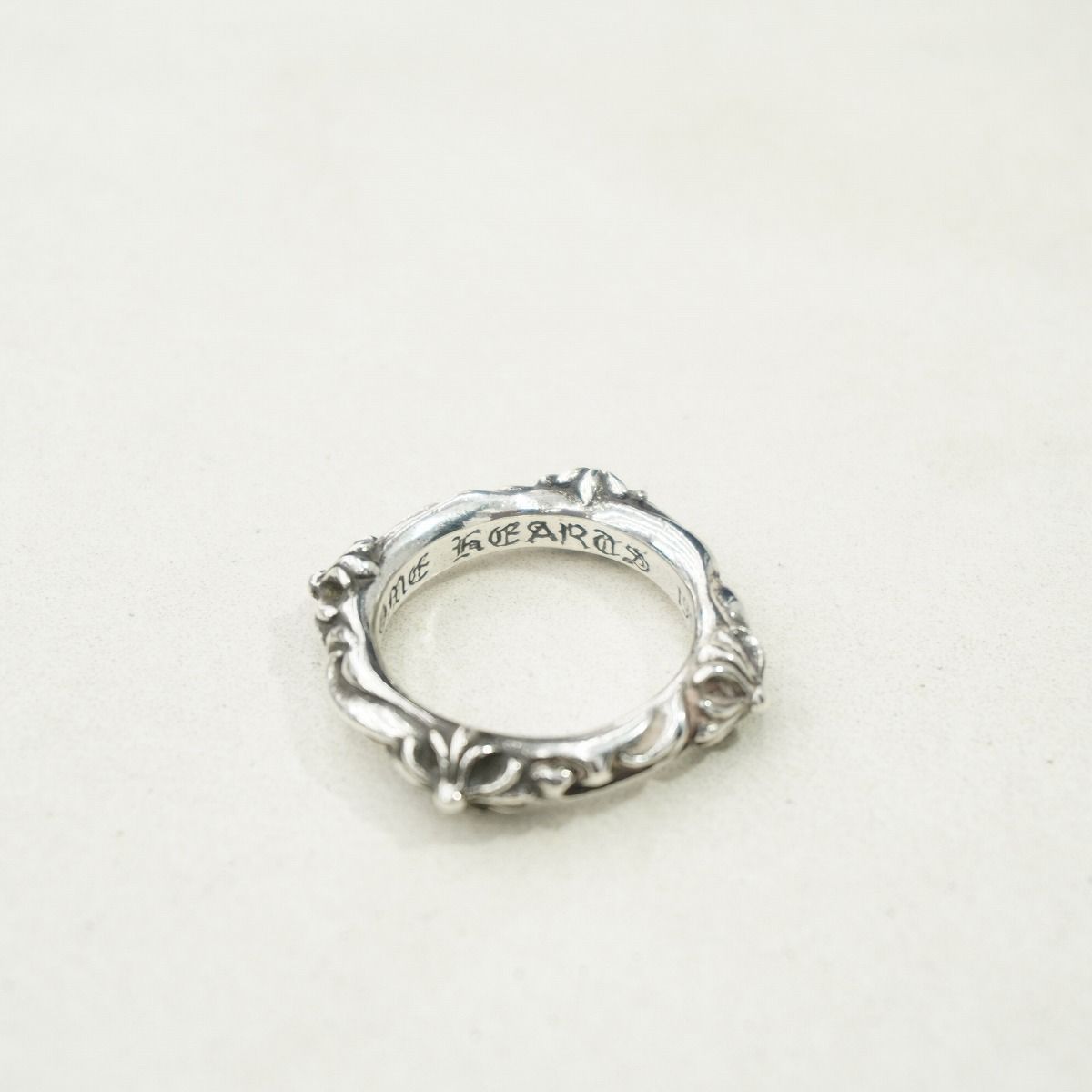 正規 CHROME HEARTS クロムハーツ SBT バンド シルバー リング クロス