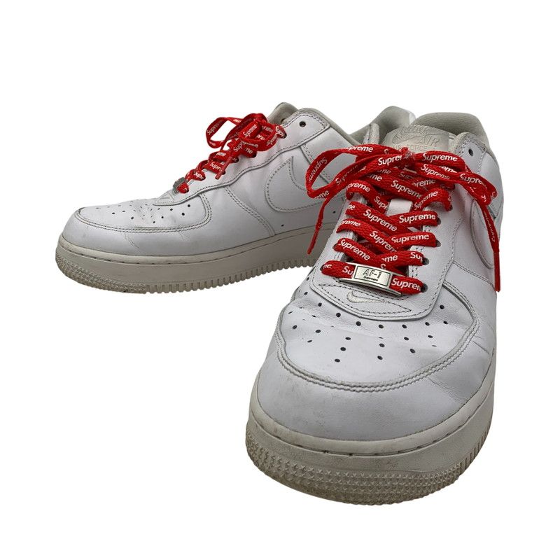 【中古品】 NIKE×SUPREME ナイキ×シュプリーム CU9225-100 AIR FORCE 1 LOW エアフォース ワン ロー スニーカー シューズ 靴 【160-260606-cs-01-izu】