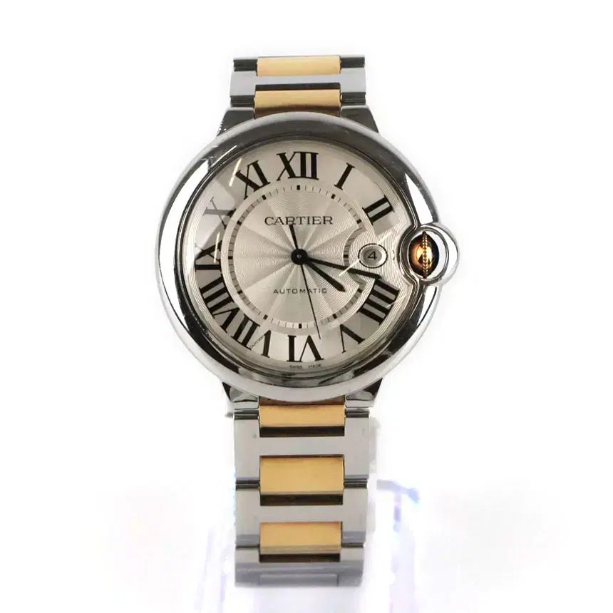 中古ブランドダオール カルティエ バロンブルー 42mm コンビ オートマチック W69009Z3
