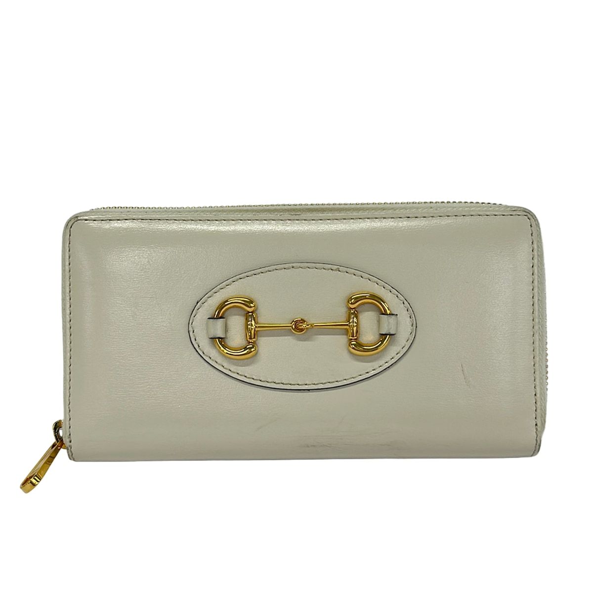 GUCCI(グッチ) 長財布 ホースビット 1955 621889 アイボリー ラウンドファスナー レザー