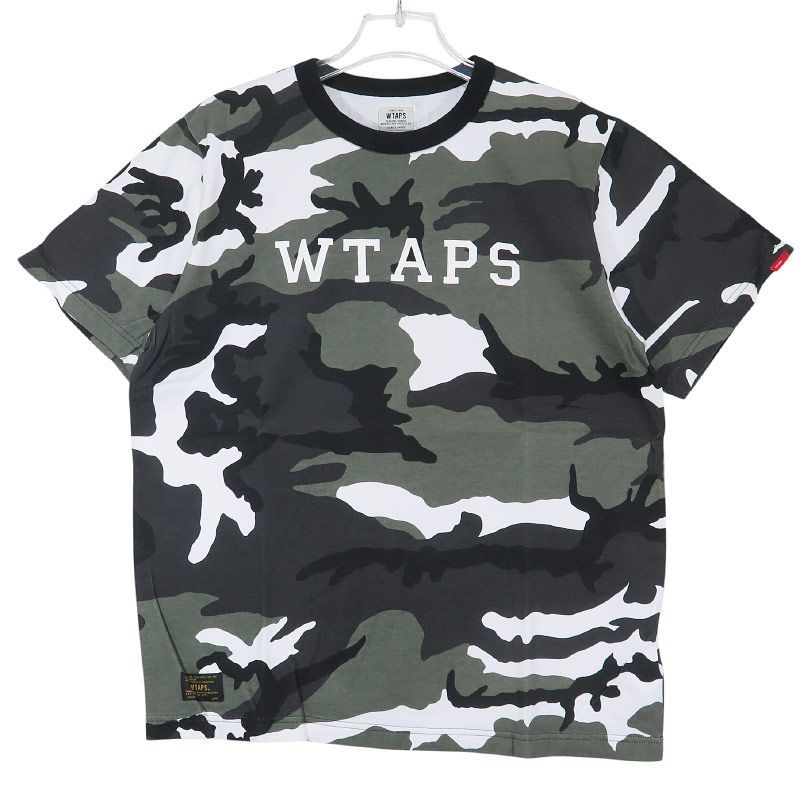 新品 WTAPS ダブルタップス 16SS RINGER SS/TEE.COTTON.URBAN CAMO 161ATDT-CSM17 リンガー ショートスリーブ Tシャツ アーバン 迷彩 CAMO 半袖 カットソー サイズL June