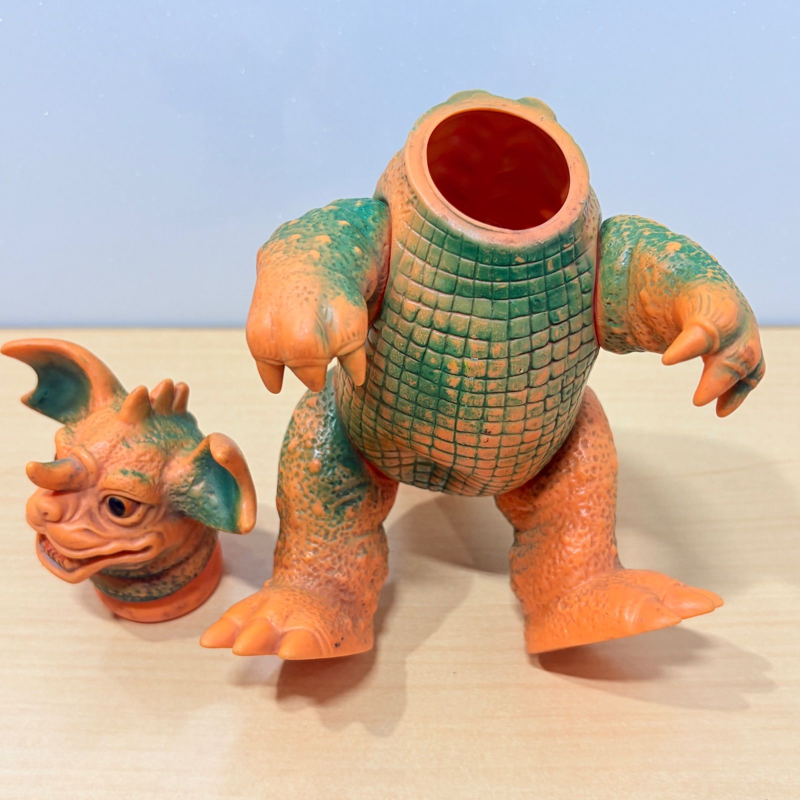 当時物】マルサン バラゴン ソフビ スタンダードサイズ 昭和レトロ