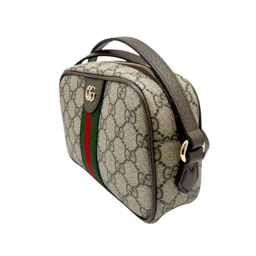 【中古】GUCCI オフィディア ショルダーバッグ GGスプリームキャンバス ブラウン スモール カメラバッグ 838480 ミニバッグ GGキャンバス ロゴ レディース メンズ ユニセックス 人気 【ブランドギャラリー東心斎橋店】