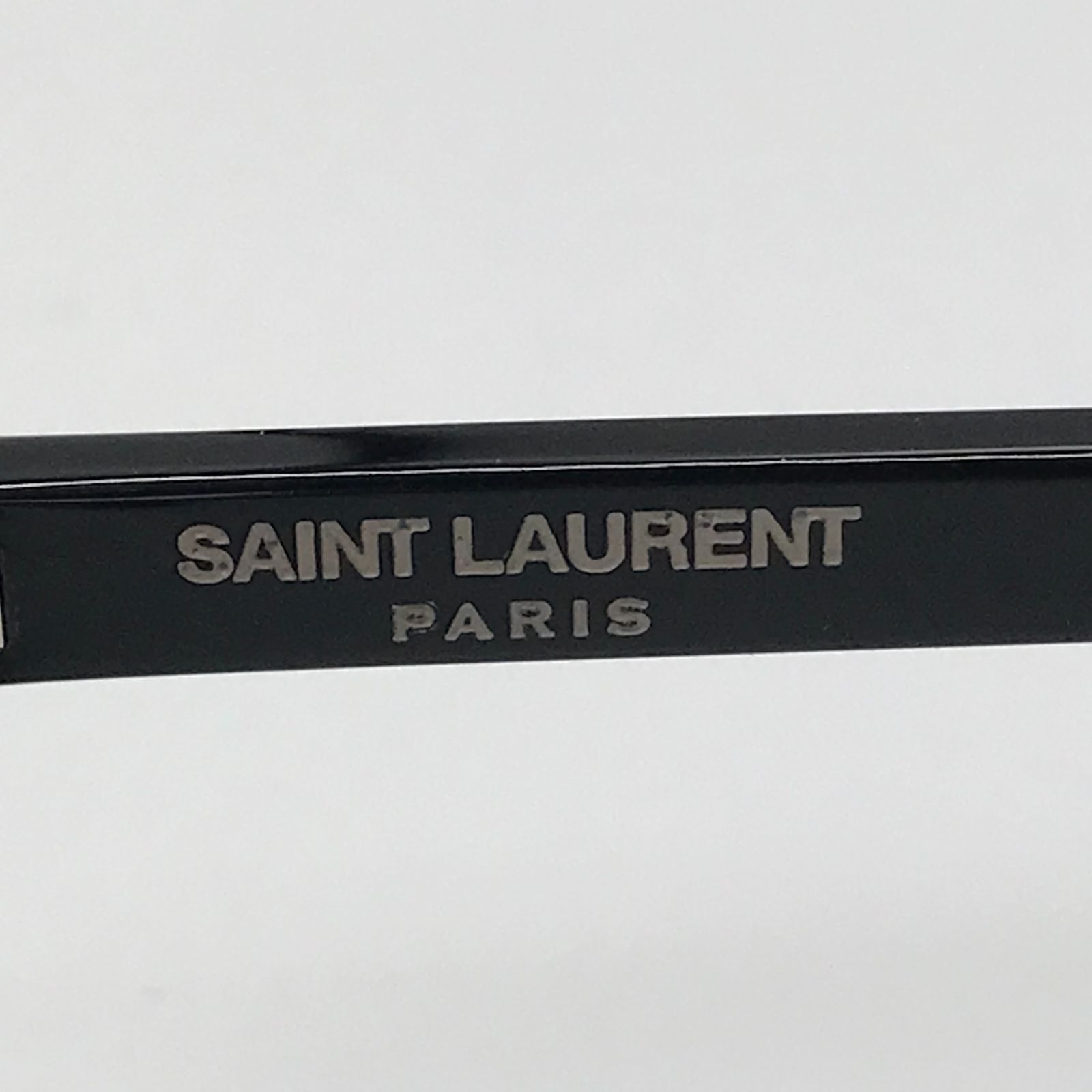 ■【超美品】SAINT LAURENT PARIS サンローラン ラウンドサングラス 黒　ブラック