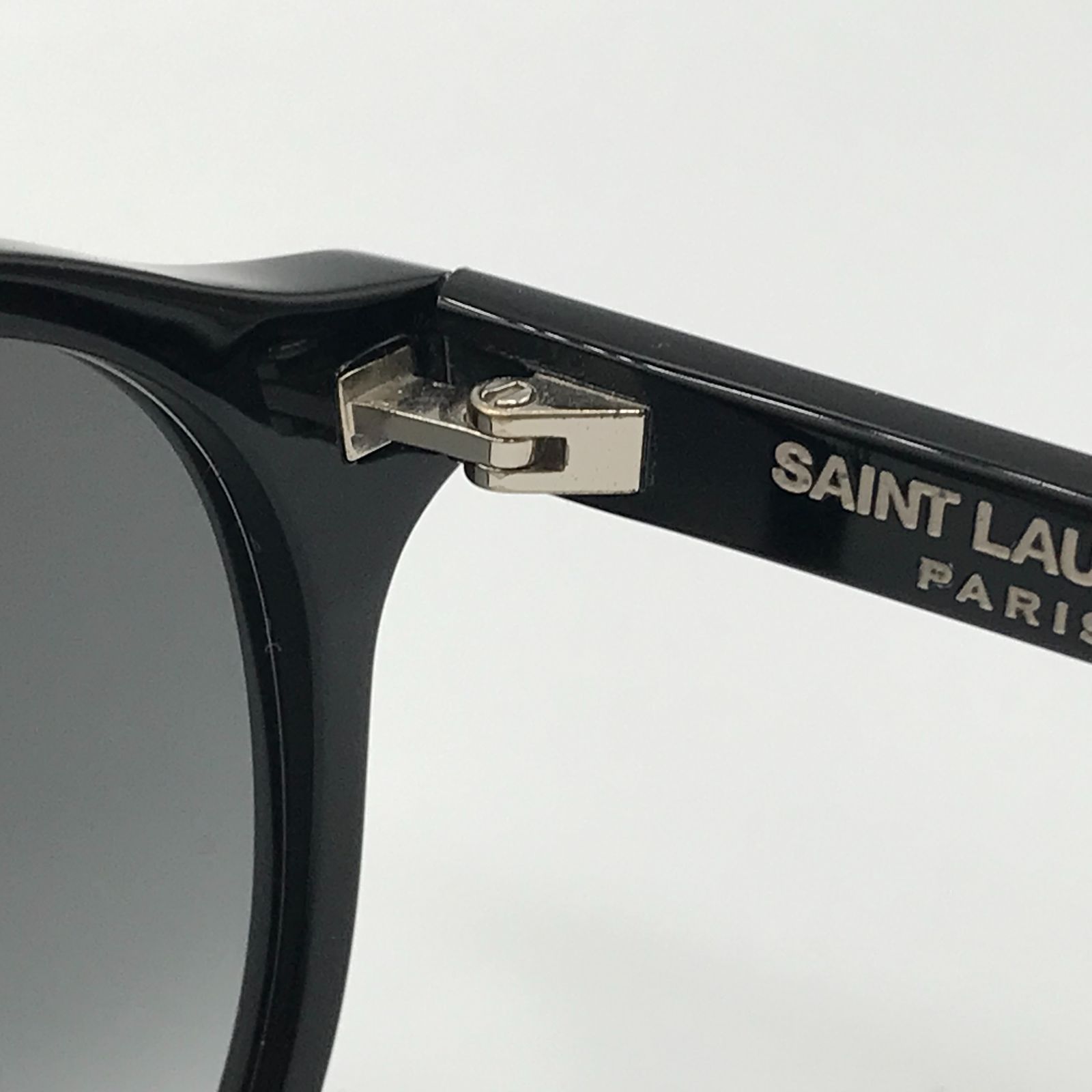 ■【超美品】SAINT LAURENT PARIS サンローラン ラウンドサングラス 黒　ブラック