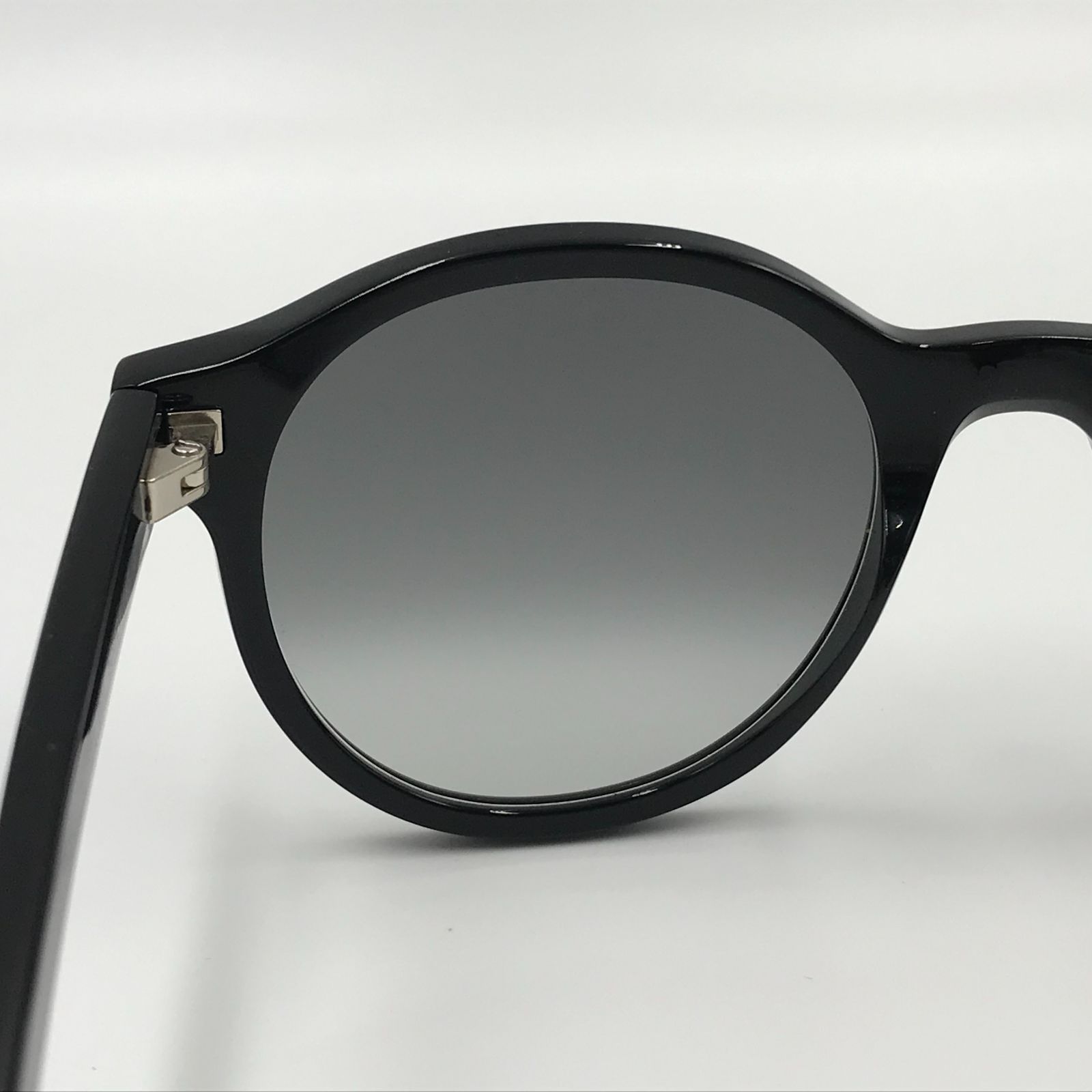 ■【超美品】SAINT LAURENT PARIS サンローラン ラウンドサングラス 黒　ブラック