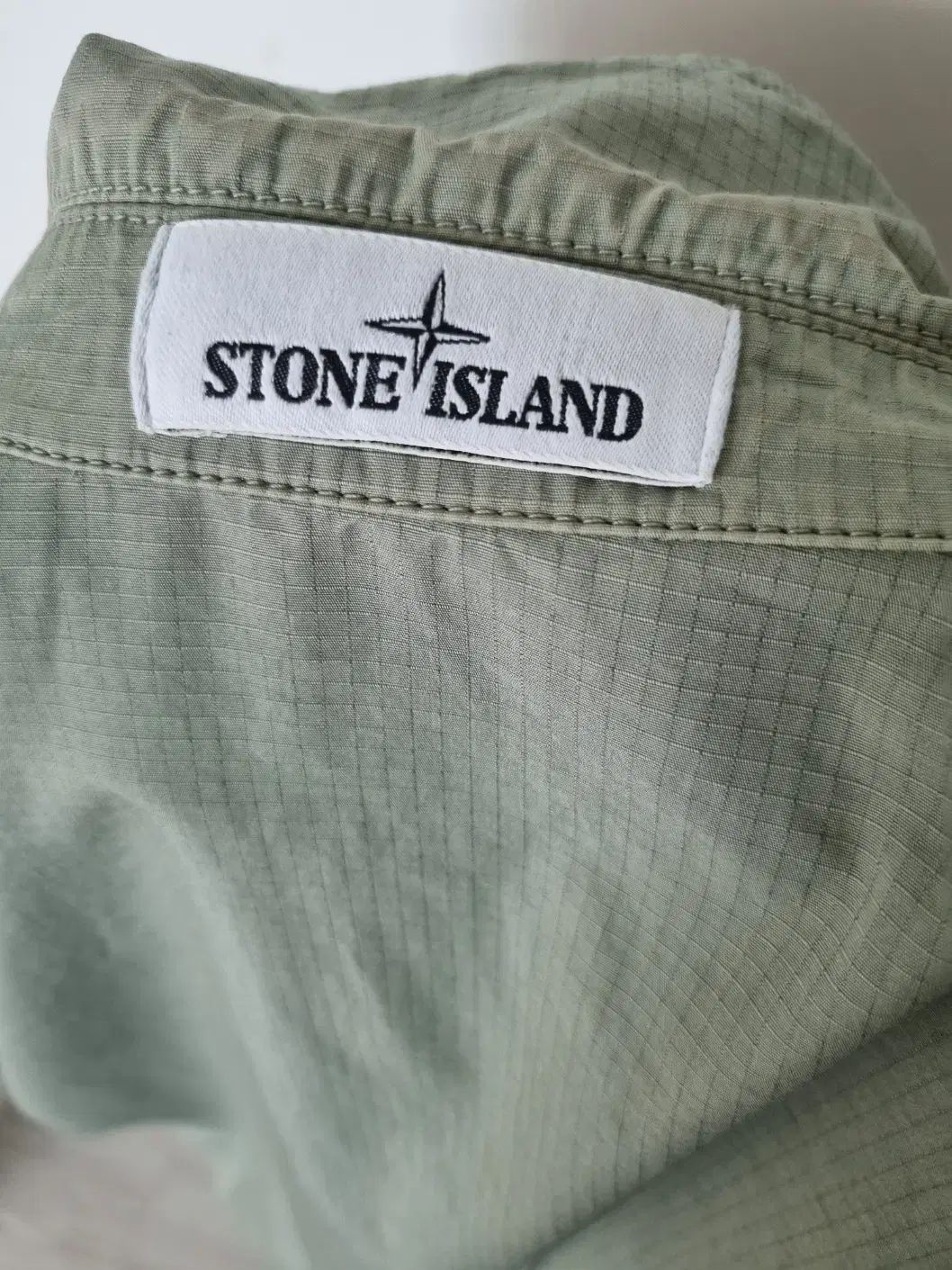 百貨店購入 STONE ISLAND ストーンアイランド 十字架 オーバーサイズシャツ 十字軍 シャツ ジャケット m