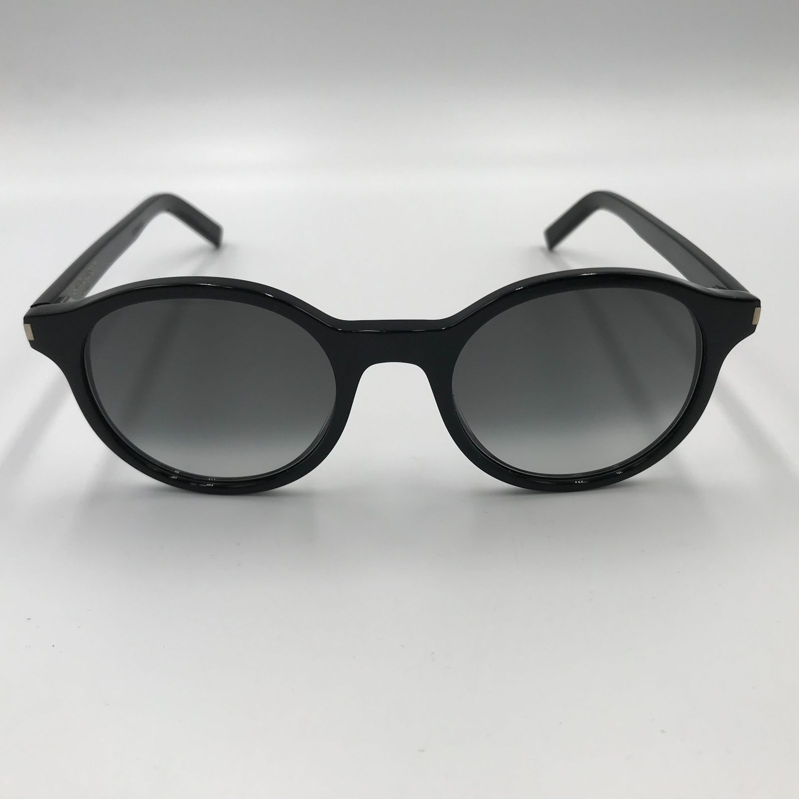 ■【超美品】SAINT LAURENT PARIS サンローラン ラウンドサングラス 黒　ブラック