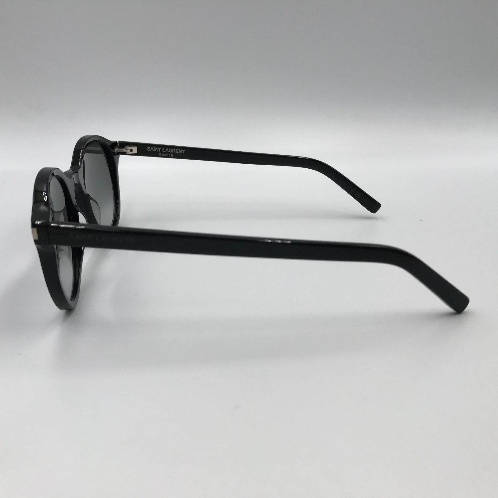 ■【超美品】SAINT LAURENT PARIS サンローラン ラウンドサングラス 黒　ブラック