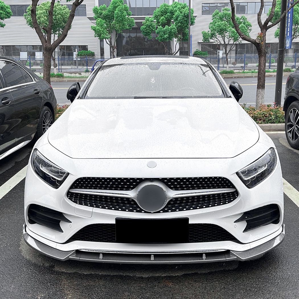 メルセデス・ベンツ CLSクラス CLS-Class C257 前期 2018-2021 AMGフロントバンパー対応 フロントリップスポイラー 前唇 フロントアンダーガーニッシュ ピアノブラック カーボン調 前まわりを引き締めるスポーティデザイン 外装パーツ メルセデス・ベンツ CLSクラス CLS-Class C257 前期 2018-2021 AMGフロントバンパー対応 フロントリップスポイラー 前唇 フロントアンダーガーニッシュ ピアノブラック カーボン調 前まわりを引き締めるスポーティデザイン 外装パーツ