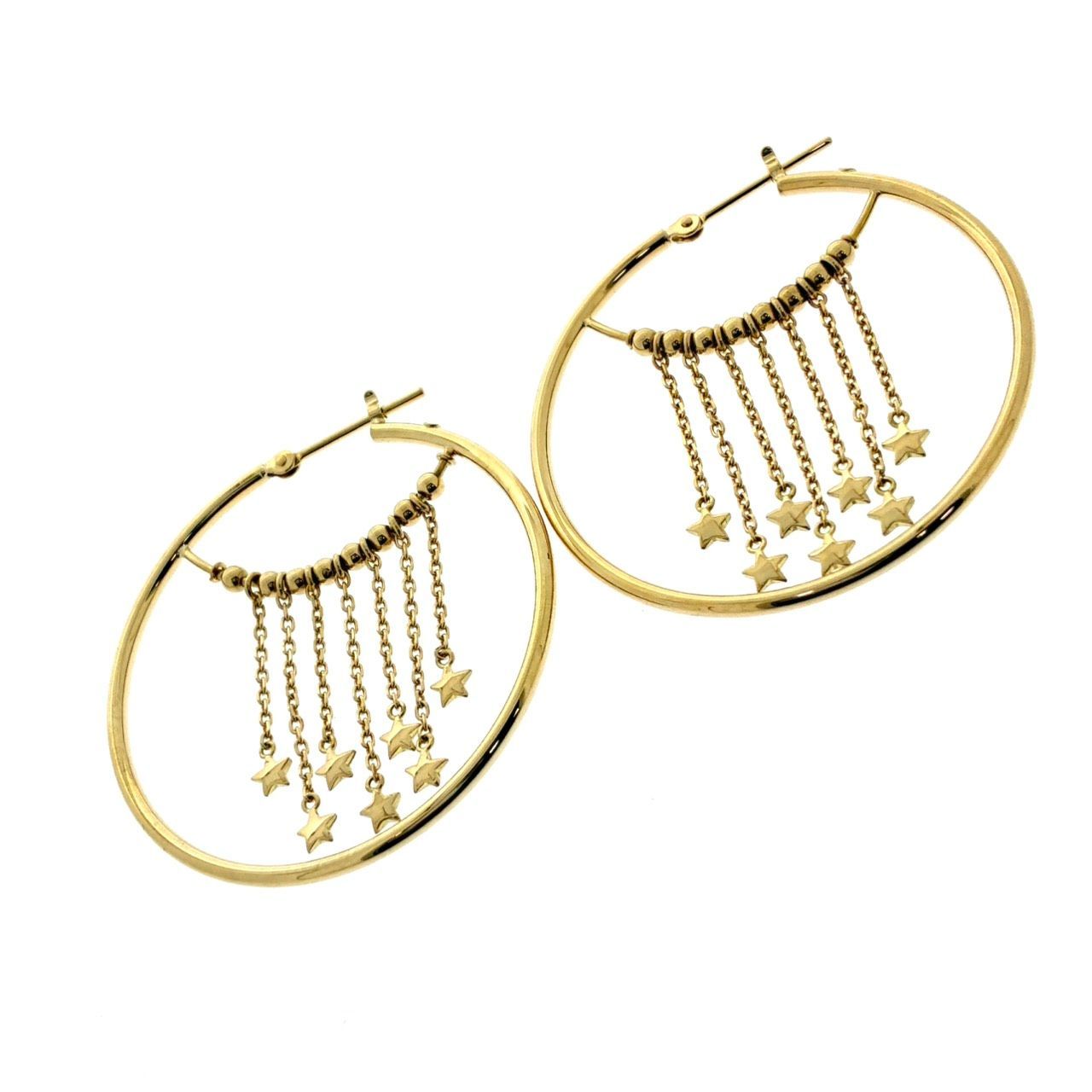新品仕上済み K18 STAR JEWELRY スタージュエリー フープ ピアス 4.09g