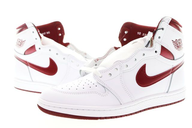 ナイキ NIKE AIR JORDAN 1 HIGH '85 METALLIC BURGUNDY 28cm BQ4422-161 AJ1 エア ジョーダン ハイ メタリック バーガンディ スニーカー 【ブランド古着ベクトル】【中古】▲■2600606