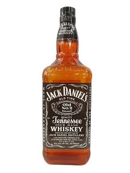 JACK DANIEL'S ジャックダニエル 特大サイズ ボトルディスプレイ ガラス製 オレンジ系