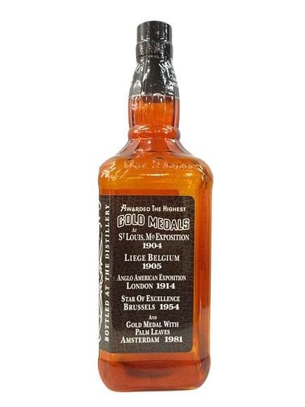 【希少✨】 特大ジャックダニエル　ガラス製　非売品　激レア　高さ48㎝ JACK DANIEL'S ジャックダニエル 特大サイズ ボトルディスプレイ