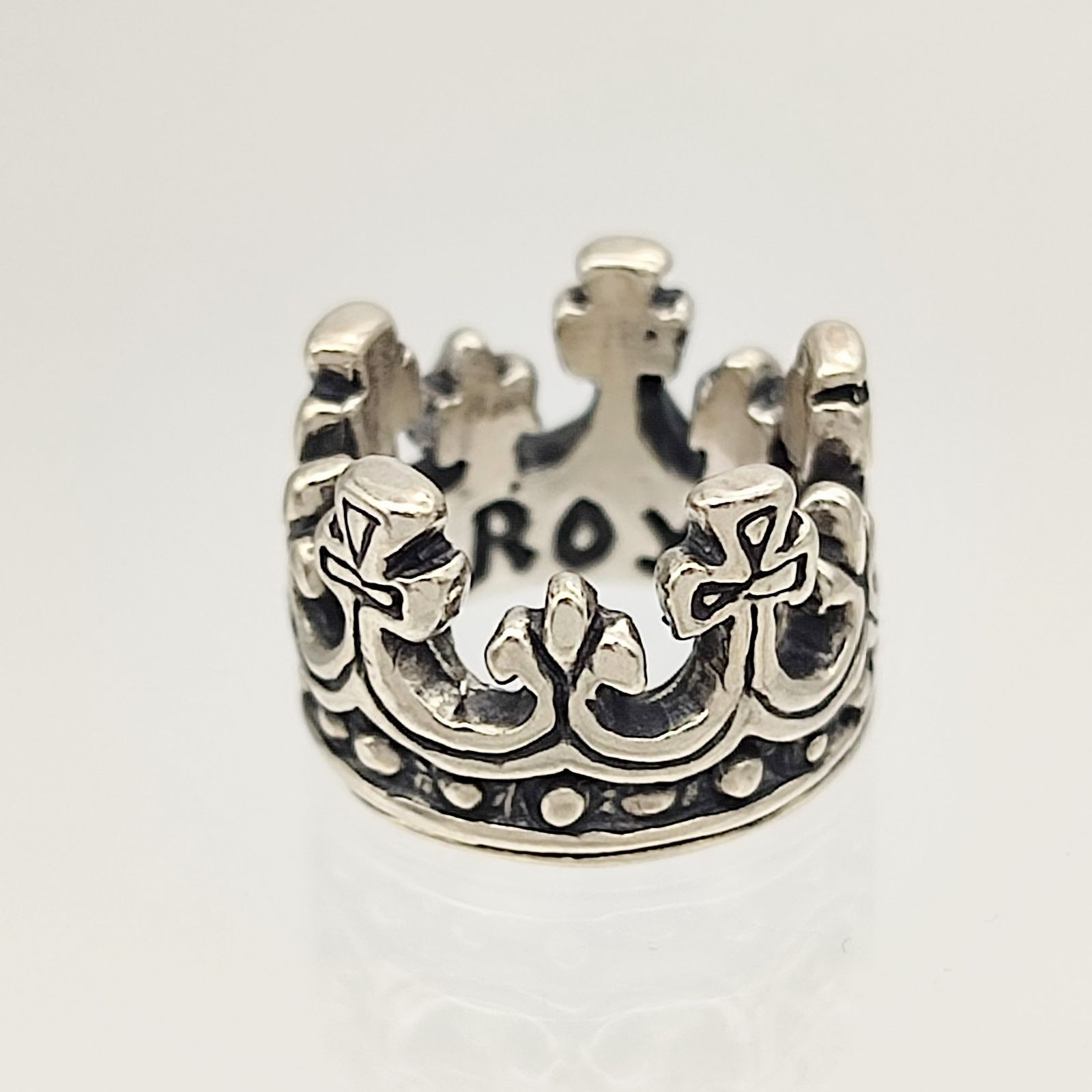 美品】ROYALORDER ロイヤルオーダー クラウンペンダントトップ SILVER 