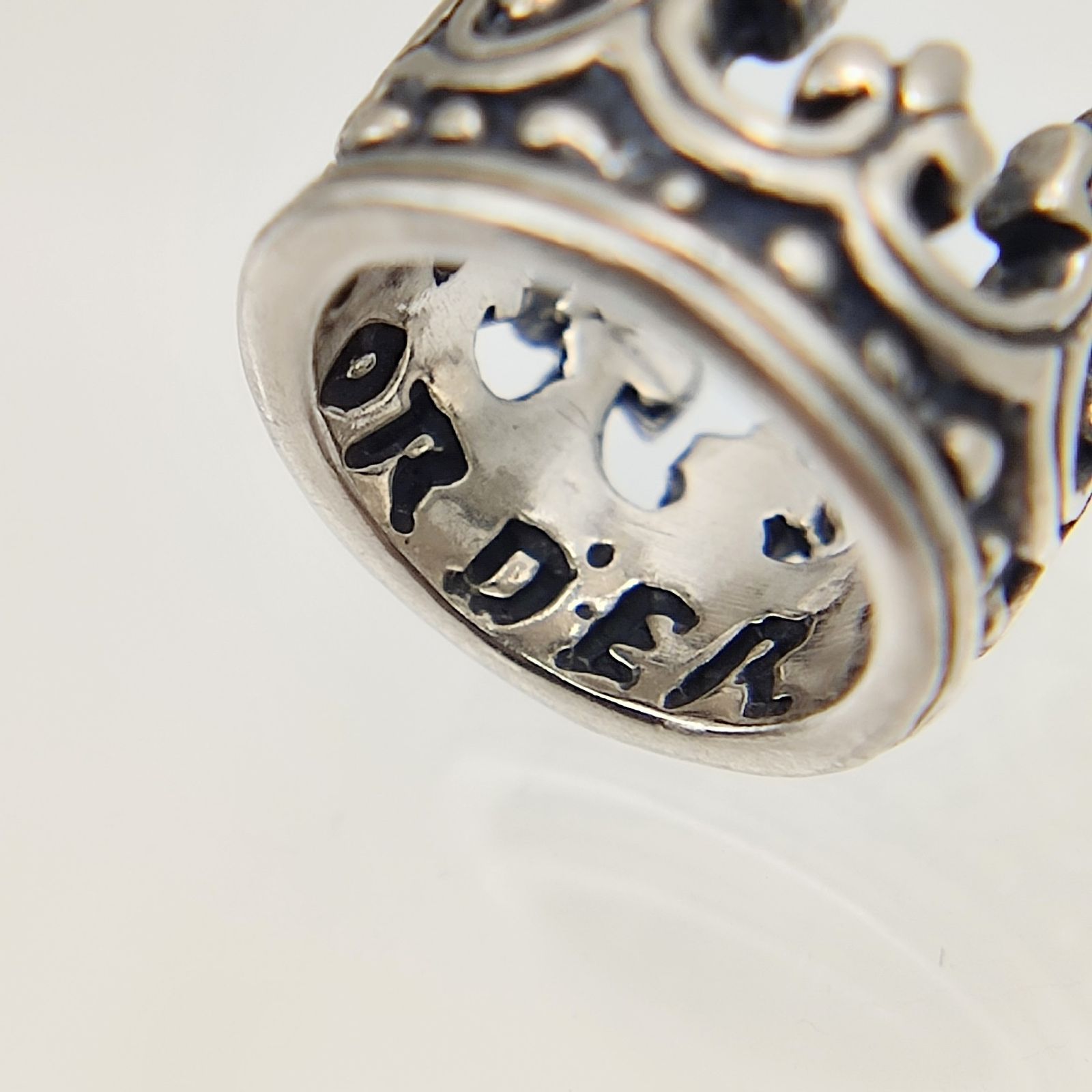 美品】ROYALORDER ロイヤルオーダー クラウンペンダントトップ SILVER 