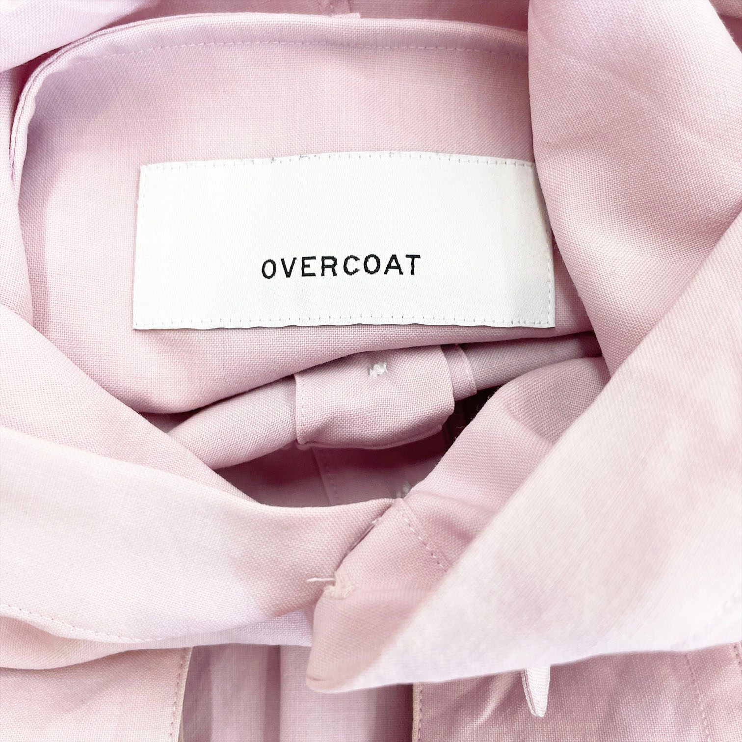 22AW OVERCOAT オーバーコート ウール フードシャツ F22T011-NKWS ピンク Ks5-47