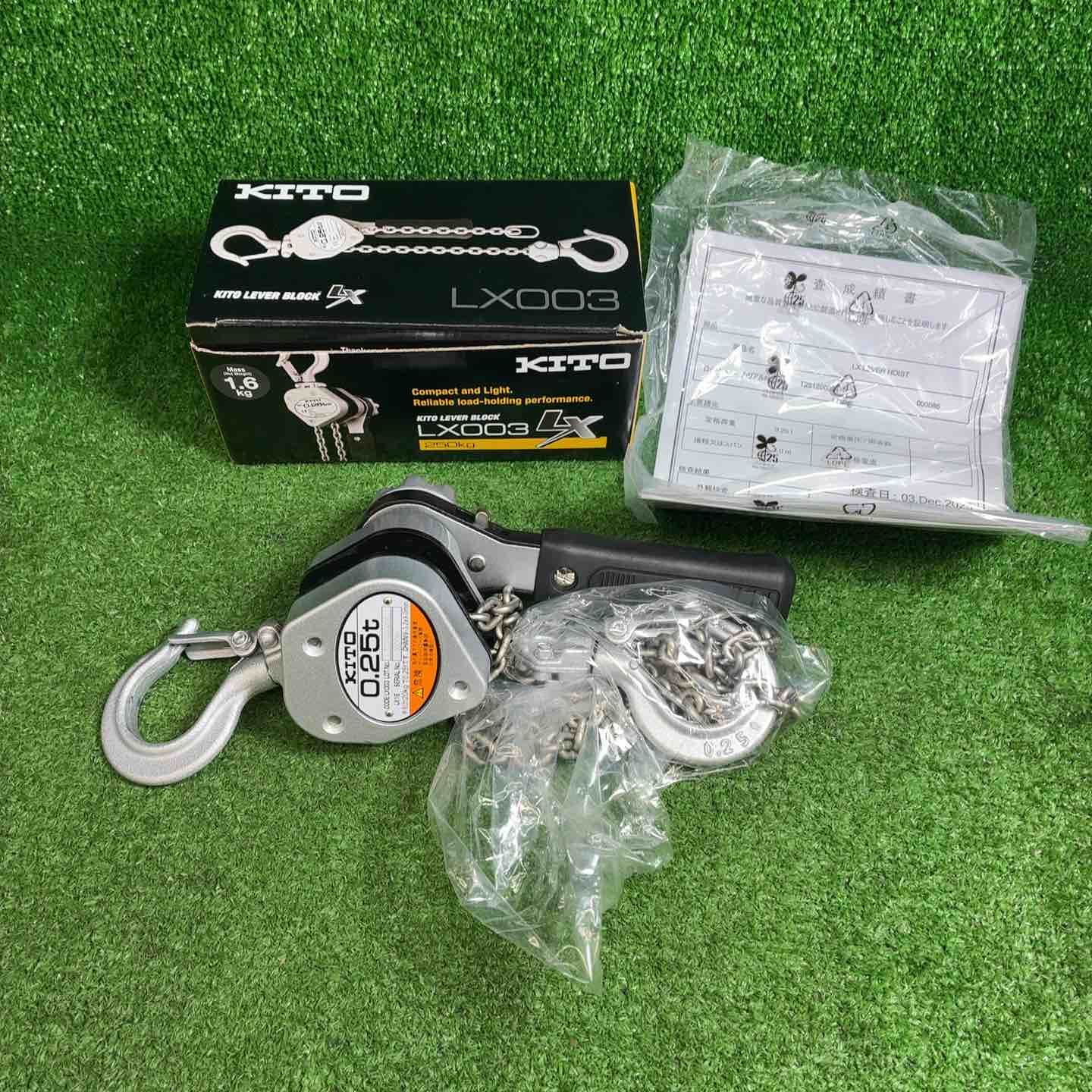 【未使用品】KITO(キトー) レバーブロック LX003 (LX1B)【藤沢店】 9,600円