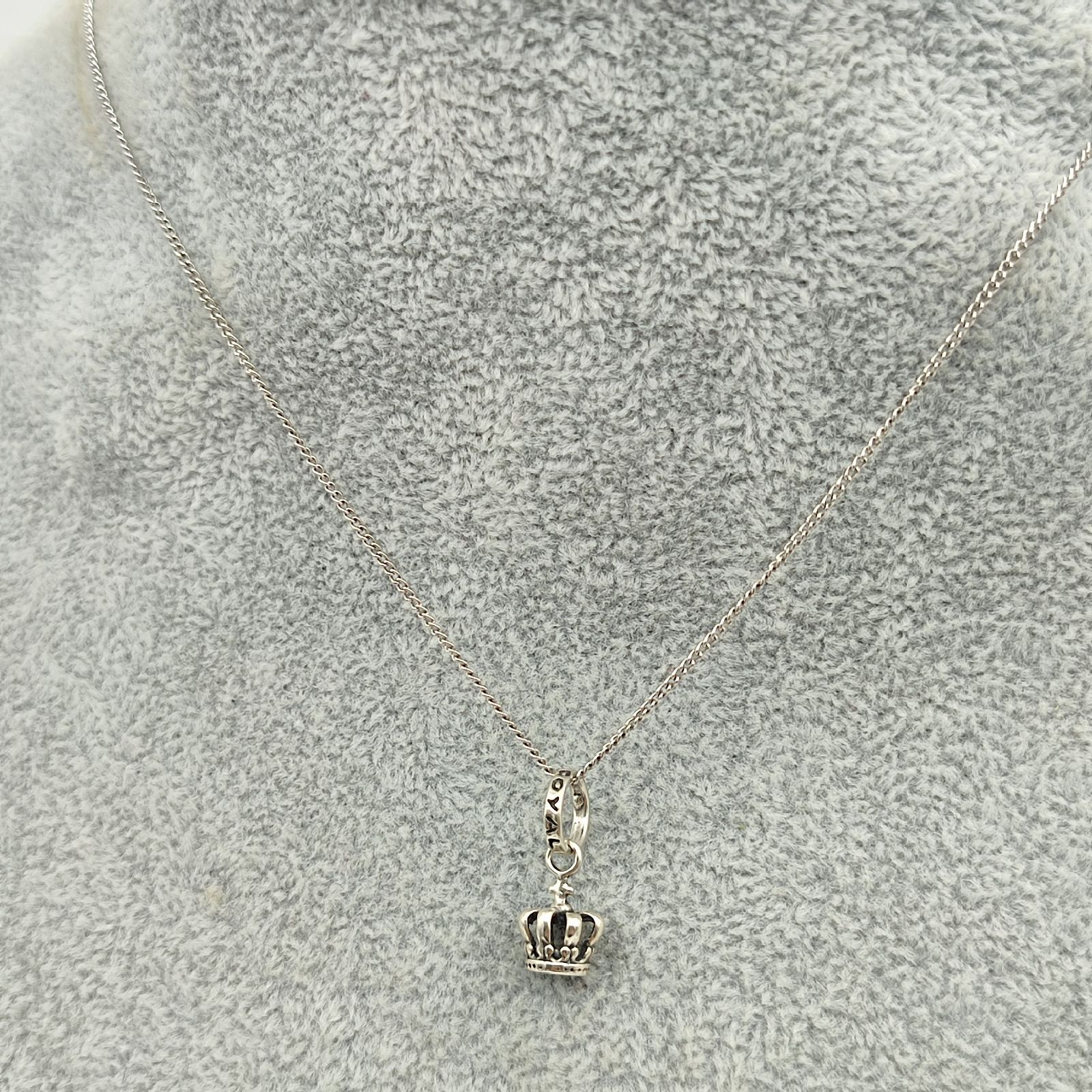 美品】ROYALORDER ロイヤルオーダー タイニークラウンペンダントトップ 