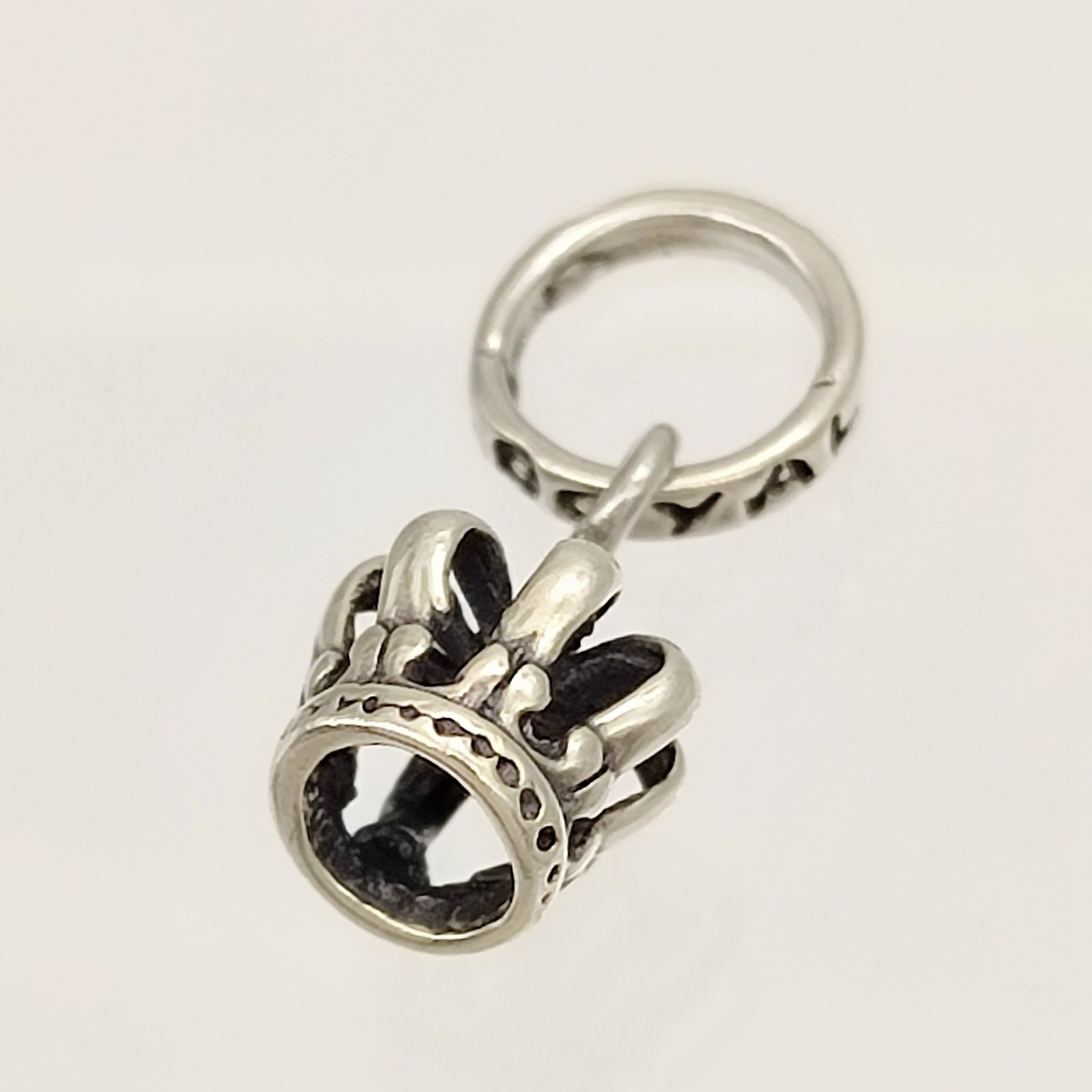 美品】ROYALORDER ロイヤルオーダー タイニークラウンペンダントトップ 