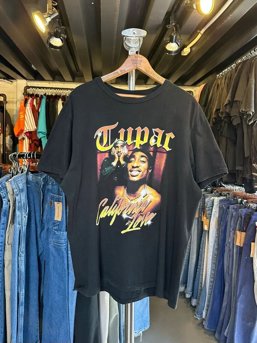 100 トゥーパック 2pac ラッパー プリンティング Tシャツ