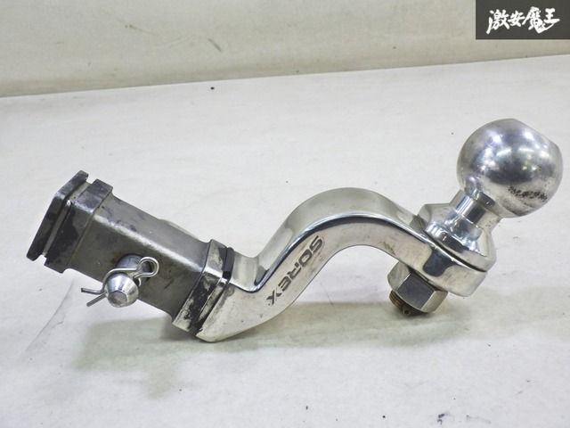 【曲がり無し】SOREX ソレックス 汎用 ヒッチメンバー ヒッチマウント ステンレス製　ボールマウントのみ 即納