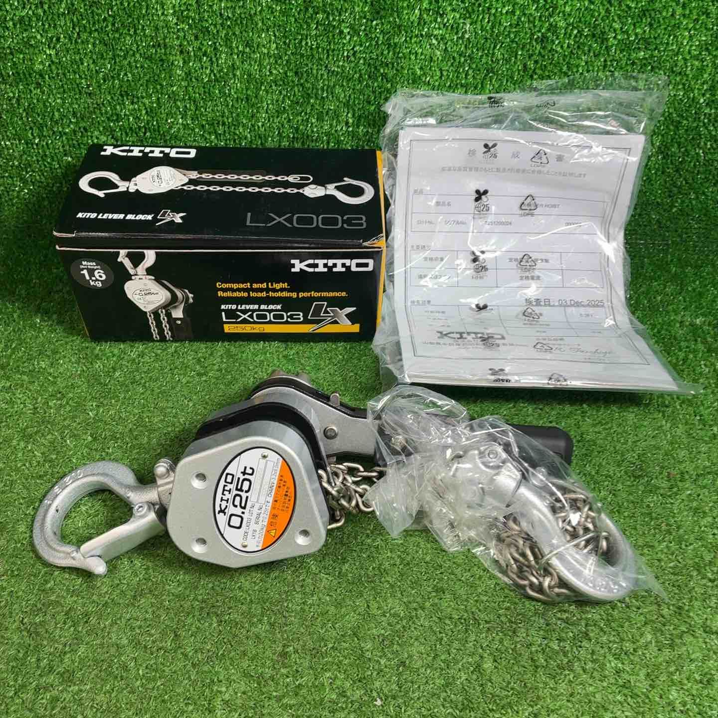 【未使用品】KITO(キトー) レバーブロック LX003 (LX1B)【藤沢店】