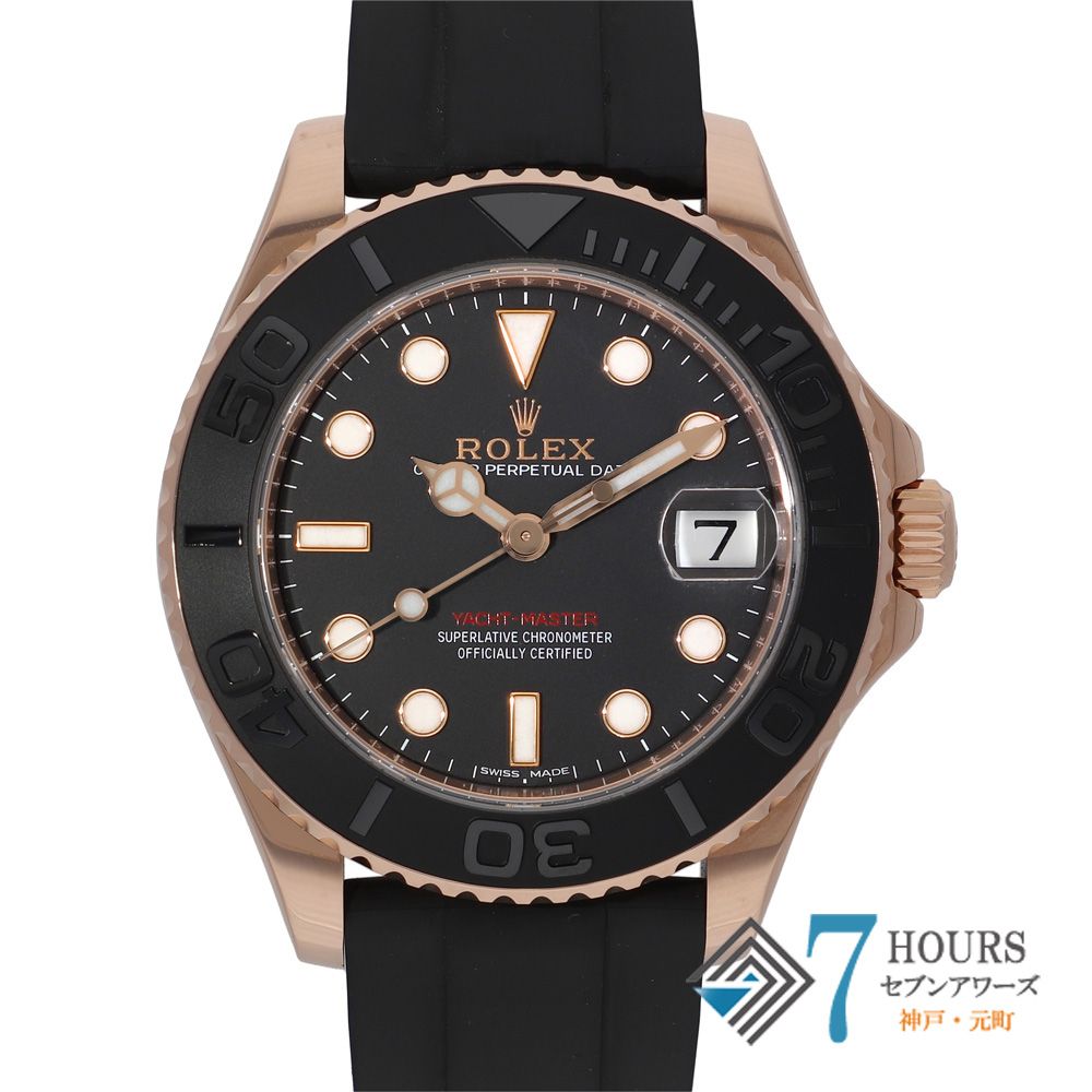 143921 ROLEX ロレックス 268655 ヨットマスター ブラック ピンクゴールド ラバー ランダム番 自動巻き 当店オリジナルボックス