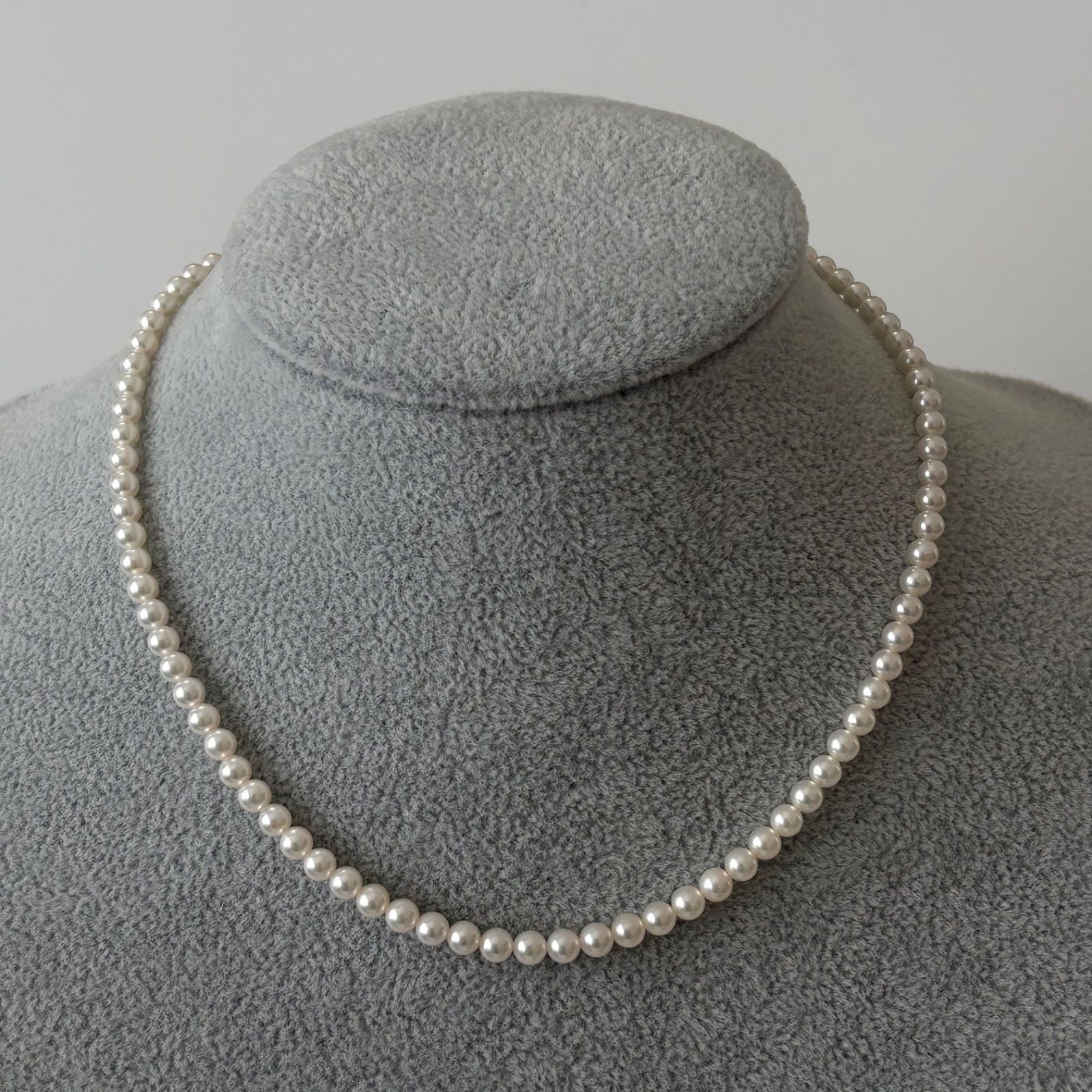 029【ミキモト】シルバー ベビーパール 約4.1-4.4mm ネックレス - メルカリ
