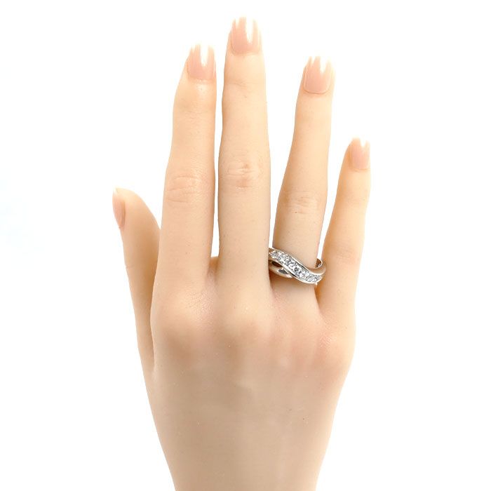 Pt1000プラチナ リング・指輪 ダイヤモンド0.50ct 13号 8.9g