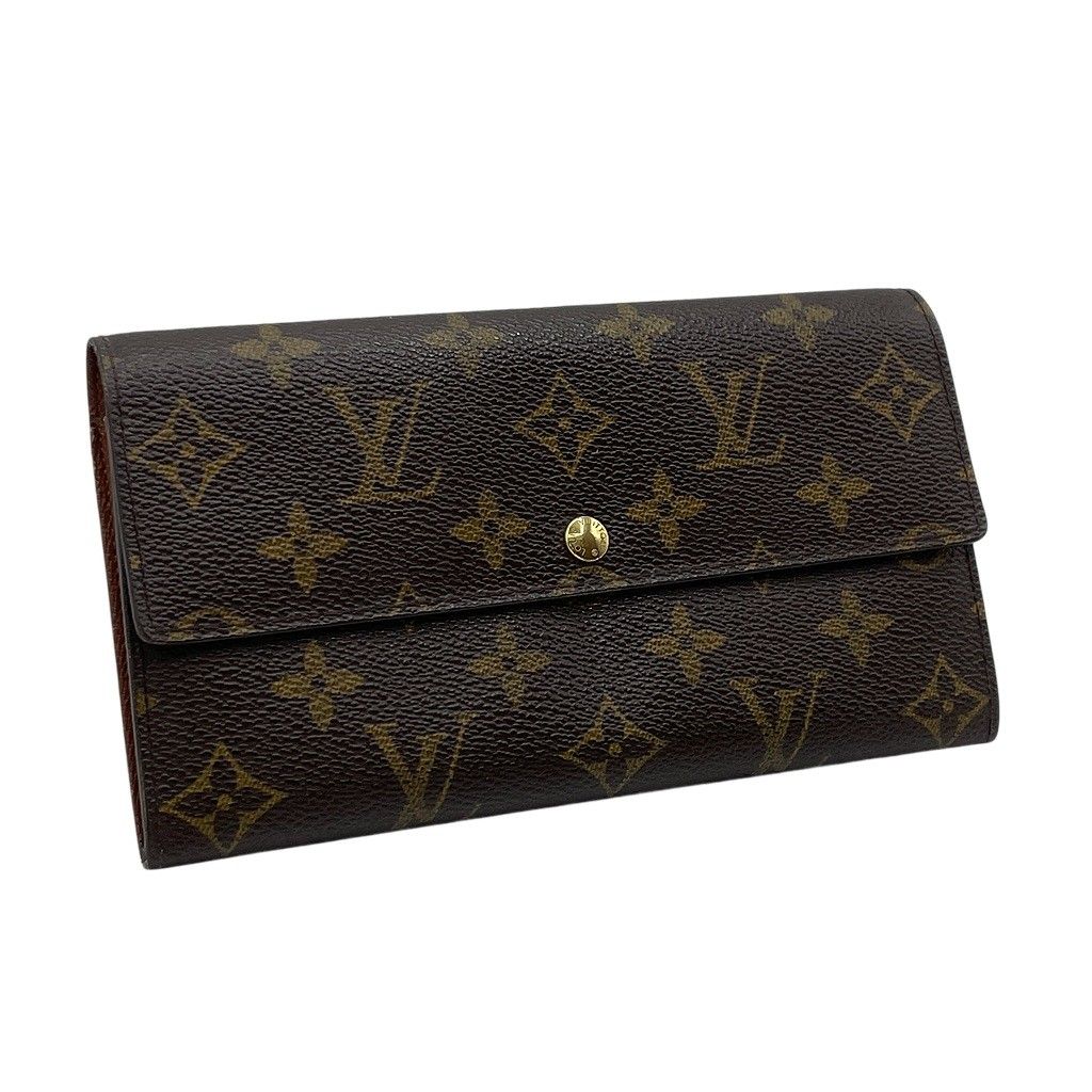 良品　ルイヴィトン　モノグラムキャンバス　長財布　ポルトモネクレディ Louis Vuitton ルイヴィトン ポルトモネクレディ M61725 長財布