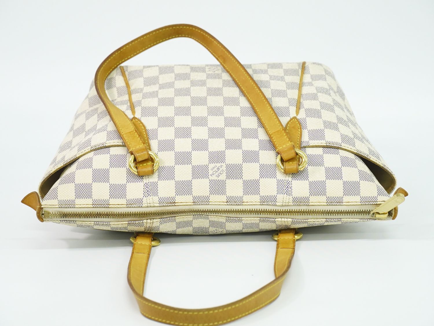 本物 ルイヴィトン LOUIS VUITTON LV トータリー PM ダミエ アズール