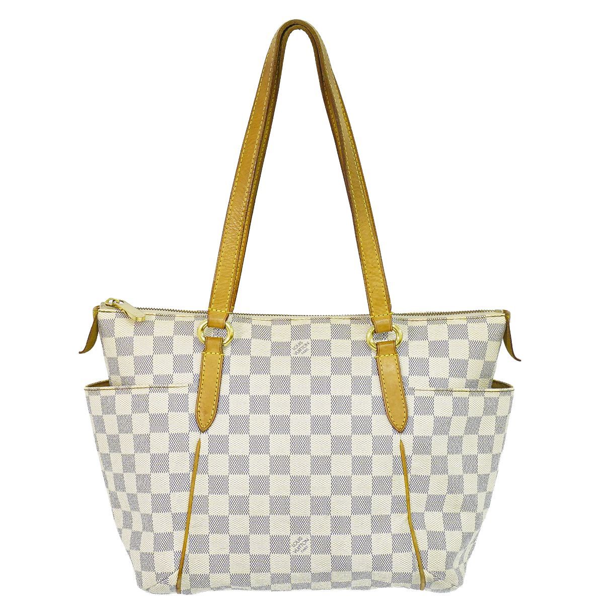 本物 ルイヴィトン LOUIS VUITTON LV トータリー PM ダミエ アズール