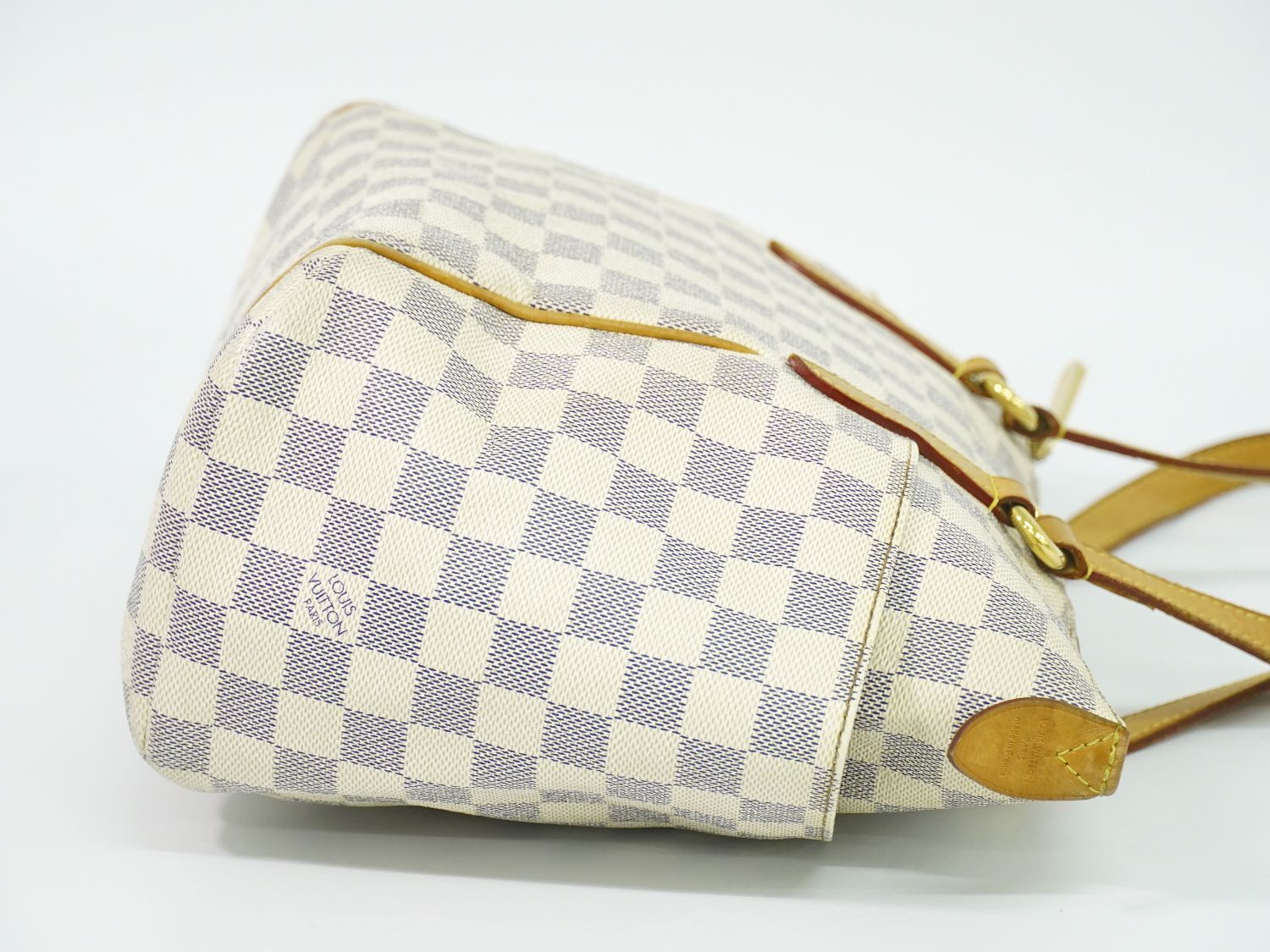 本物 ルイヴィトン LOUIS VUITTON LV トータリー PM ダミエ アズール