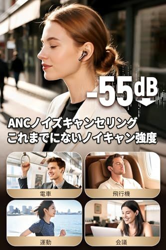 【新品】SOUNDPEATS(サウンドピーツ) Air5 Pro ワイヤレスイヤホン 55dB ノイズキャンセリング QCC3091 LDAC/aptX Lossless対応 ハイレゾ Snapdragon Sound対応 Bluetooth 7a2ed131