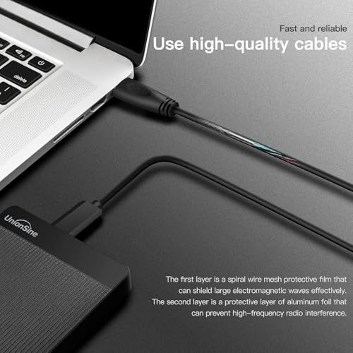 【新品】UnionSine 1TB 外付けハードディスク超薄型外付けHDDポータブルハードディスク 2.5インチ USB3.0に対応 PC/Mac/PS4/XBox/テレビ録画(黒)HD2510 ceb99db9