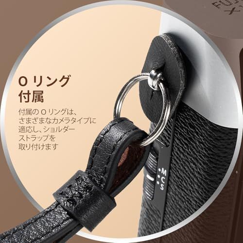 【新品】[SMALLRIG] ユニバーサルレザーカメラショルダーストラップ DSLRカメラ用 100?110cm（39?43インチ） 調節可能 最大荷重10kg（22ポンド） 人間工学に基づいたショルダーサポート 旅行/ビデオブログ用（ブラッ d3765777