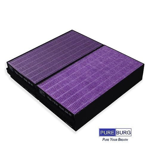 【新品】PUREBURG 交換用HEPA フィルター象印マホービン (ZOJIRUSHI)との互換性あり PU-AA50-W 空気清浄機 型番PU-FA01-J, 集塵脱臭 一体型 PM2.5 臭い煙 揮発性有機化合物 消除 c0a29887