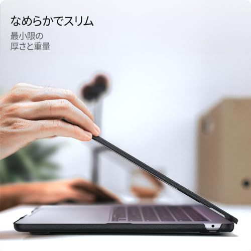 【新品】Spigen MacBook Air 13インチ M5/M4/M3/M2 (2026/2025/2024/2023) ケース ハードシェル プレミアム ファブリック スリーブ 保護カバー アーバン・フィット ACS05272 (ブラッ 2d36e738