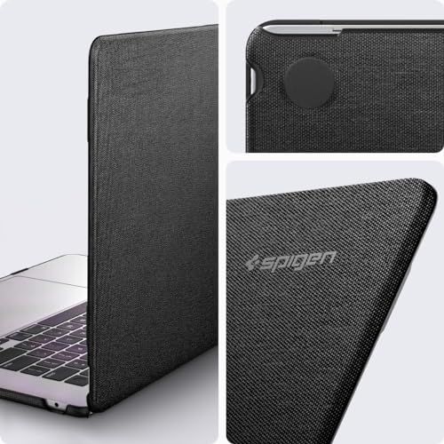 【新品】Spigen MacBook Air 13インチ M5/M4/M3/M2 (2026/2025/2024/2023) ケース ハードシェル プレミアム ファブリック スリーブ 保護カバー アーバン・フィット ACS05272 (ブラッ 2d36e738