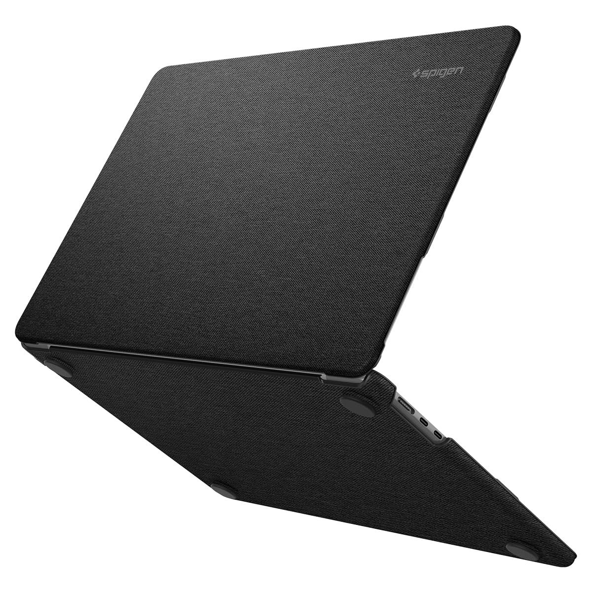 【新品】Spigen MacBook Air 13インチ M5/M4/M3/M2 (2026/2025/2024/2023) ケース ハードシェル プレミアム ファブリック スリーブ 保護カバー アーバン・フィット ACS05272 (ブラッ 2d36e738