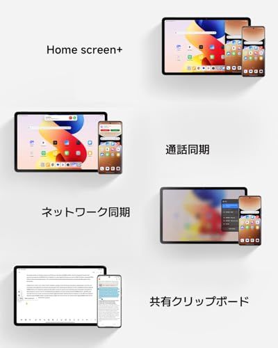 【新品】シャオミ(Xiaomi) タブレット REDMI Pad 2 Pro 6GB+128GB 2.5K 120Hz 大型12.1インチディスプレ Dolby Atmos対応 12000mAh 大容量バッテリー リバース充電対応 Snapd 6113e387